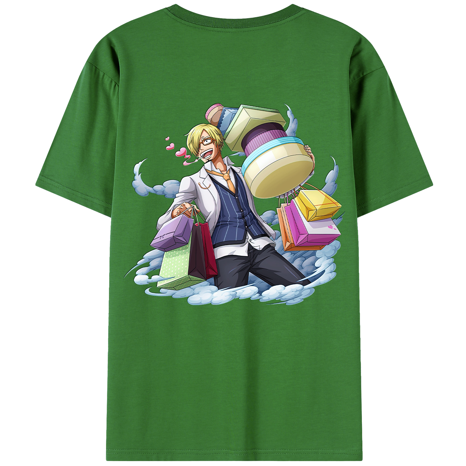 （画像用） ワンピース サンジ ONE PIECE Sanji レディース半袖Tシャツ(バックプリント)